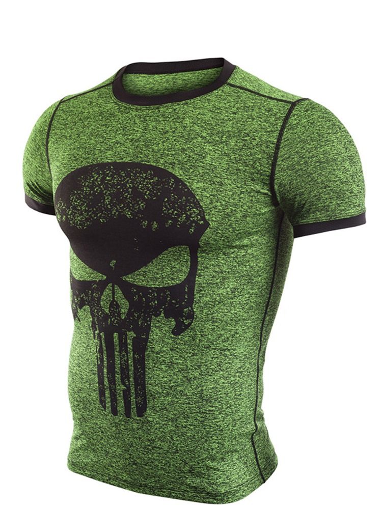 Herre Print Pullover Sports Tops