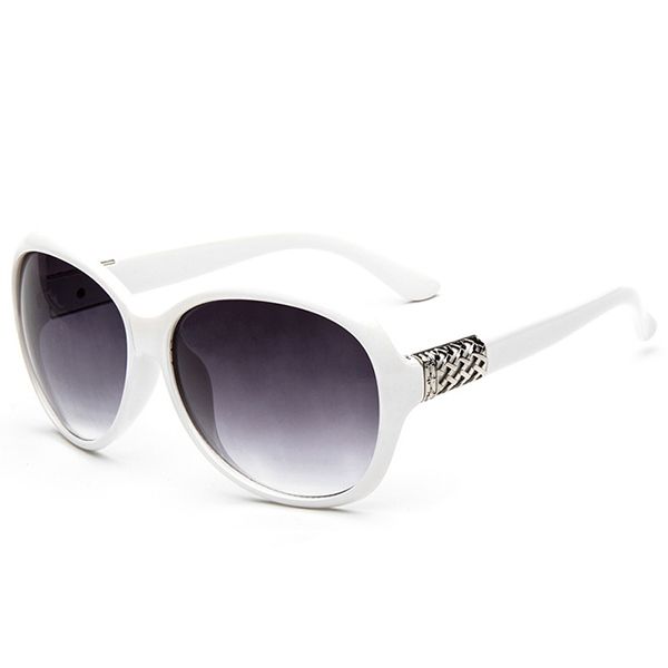 Vintage Gradient Color Ultra Violet Solbriller For Kvinner