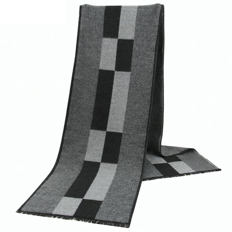 Bomull Rough Selvedge Rutete Skjerf For Menn