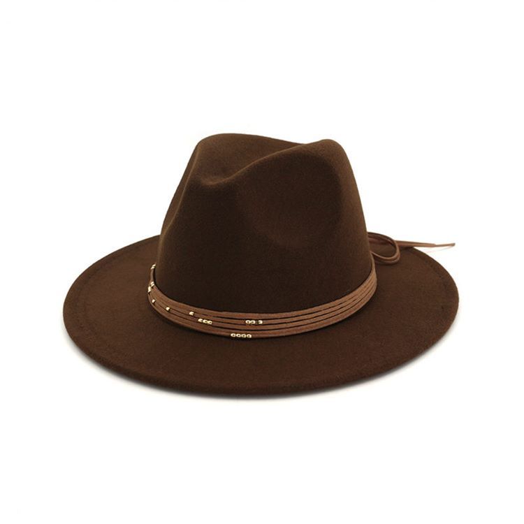 Vanlig Ullblanding For Kvinner Fedora Hat