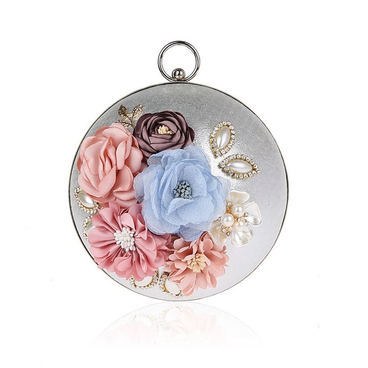 Appliques Decoration Women Clutch