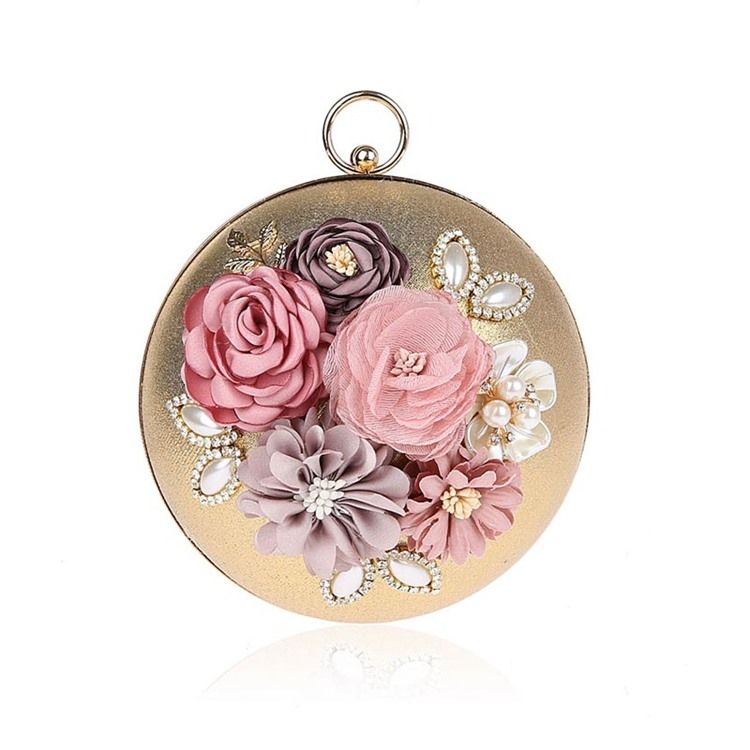Appliques Decoration Women Clutch