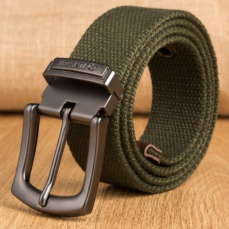 Pin Buckle Woven Strap Herre Belt