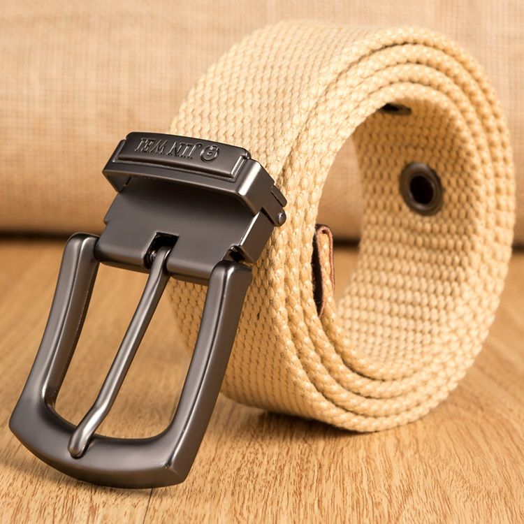 Pin Buckle Woven Strap Herre Belt