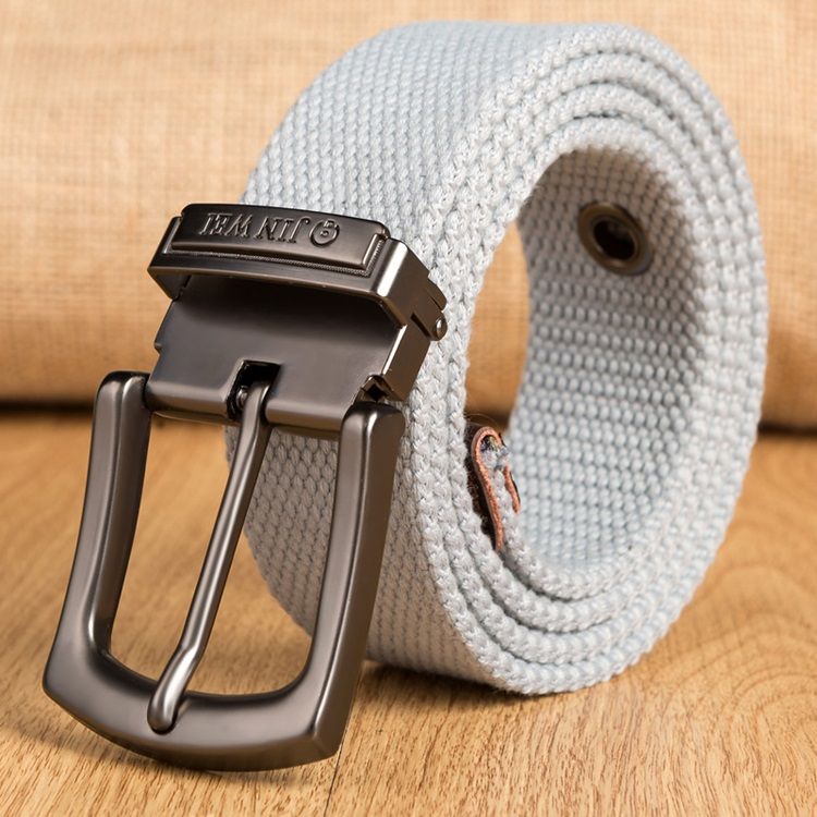 Pin Buckle Woven Strap Herre Belt