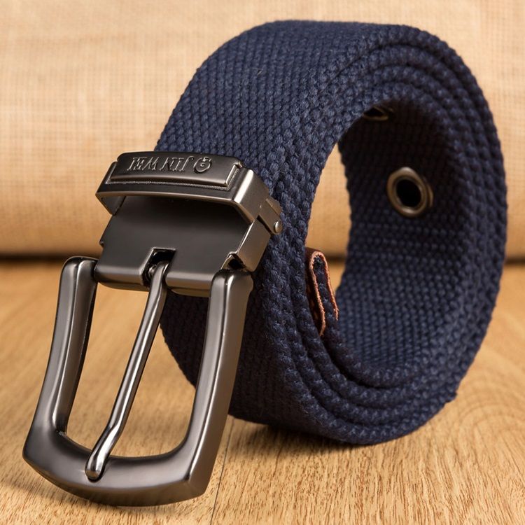 Pin Buckle Woven Strap Herre Belt