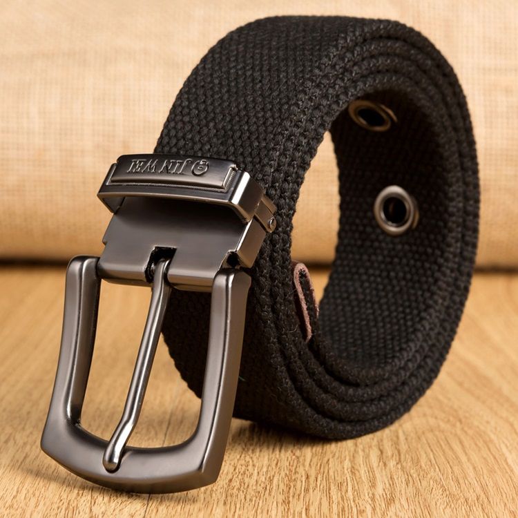 Pin Buckle Woven Strap Herre Belt