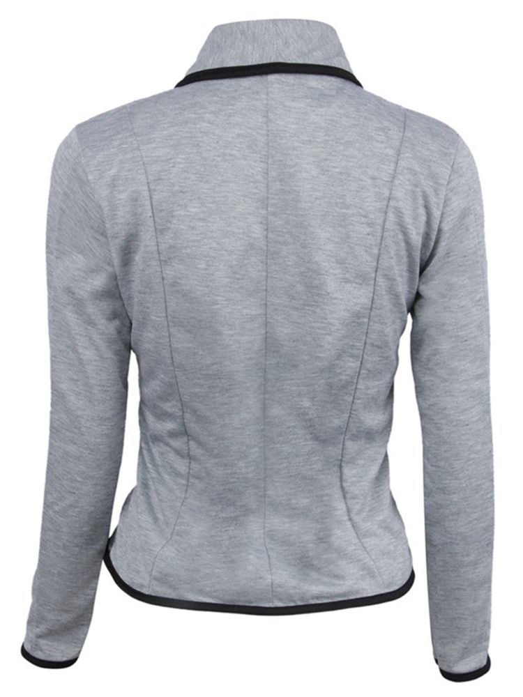Enkelbrystet Langermet Høst Casual Blazer For Kvinner
