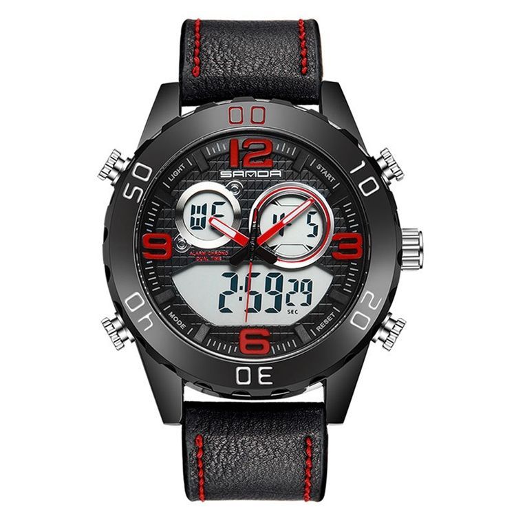 Lær Menn Dial Watch
