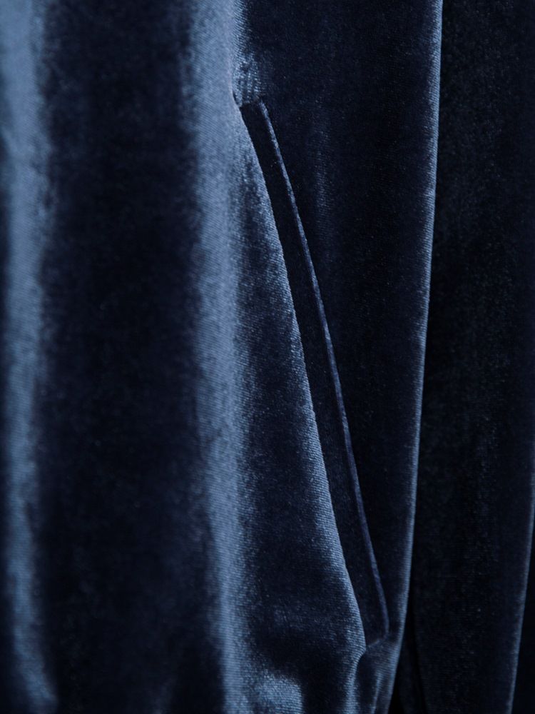 Loose Hooded Plain Zipper Dame Jacket